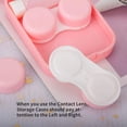 thumbnail image 4 of Two Packs Contact Lens Care Vision Care Nobleness Cute Contact Lens Cases Contact Lens Set Contact Lens kit Set Colored Contact Lenses for Women (Pink Animal), 4 of 8