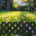 thumbnail image 5 of Blueek Garden Fence with Pieces Fence Insert White Plastic Garden Picket Edgings Lawn Flowerbeds Plant Borders Decorative Garden Yard(23.23x12.6x0.39in,Black), 5 of 7