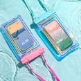 thumbnail image 5 of AQGT Waterproof Phone Pouch with Lanyard Touchscreen Clear Leakproof PVC Universal Beach Kayaking Swimming Floating Cell Phone Dry Bag Case Protector, 5 of 8