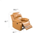 thumbnail image 2 of Bonded Leather Living Room Furniture Set Reclining Sofa Set Loveseat Furniture Sets in Living Room Sofa Recliners (Chair, Ginger), 2 of 12