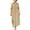 Khaki, variant on Lindreshi Maxi Dresses for Women Long Sleeve Women's Fashion Turndown Collar Loose and Comfortable Long Sleeve Long Dress