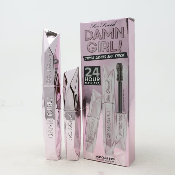 Too Faced Damn Girl! 24 Hour Mascara Duo Set  / New With Box