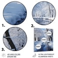thumbnail image 3 of Designart "Serene Snowy Winter II" Landscapes Metal Wall Art, 3 of 5