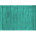 thumbnail image 1 of Ahgly Company Machine Washable Indoor Rectangle Abstract Turquoise Blue Contemporary Area Rugs, 4' x 6', 1 of 4