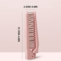 yelldesk Folding Hair Comb,Portable Travel Folding Comb Brush-Small Compact Foldable Hair Brush, Compact Pocket Hair Comb Double Headed Anti-static Comb, Travel Comb Brush Combo