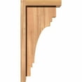 thumbnail image 3 of 5 1/2"W x 8"D x 16"H Pescadero Smooth Corbel w/Backplate, Western Red Cedar, 3 of 9