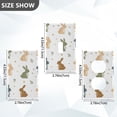 thumbnail image 7 of Yayeee Duplex Wall Plate 1-Gang 4.5"x2.7" Home Receptacle Light Switch Decorative Outlet Cover, Cartoon Bunnies, 7 of 7