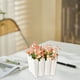 thumbnail image 4 of Modern Plastic Flower Vase Set, Decorative Planter Pot for Home Decor, Bookshelf Mantel Table Fireplace Coffee Table Living Room Office Centerpiece, Geometric Minimalist Floral Arrangement Holder, 4 of 6