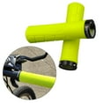 thumbnail image 3 of 2 piezas de empuñaduras de manillar de bicicleta duraderas con bloqueo en antideslizante Empuñadura de ciclo Tpr Empuñadura de goma Amarillo Sunnimix Puños de manillar de bicicleta, 3 of 7
