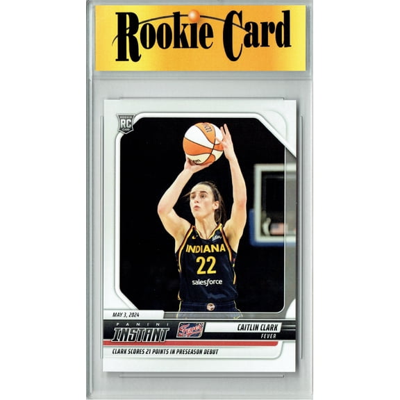 Certified Mint  Caitlin Clark 2024 Panini Instant #1 21 pts in Debut Rookie Card Indiana Fever