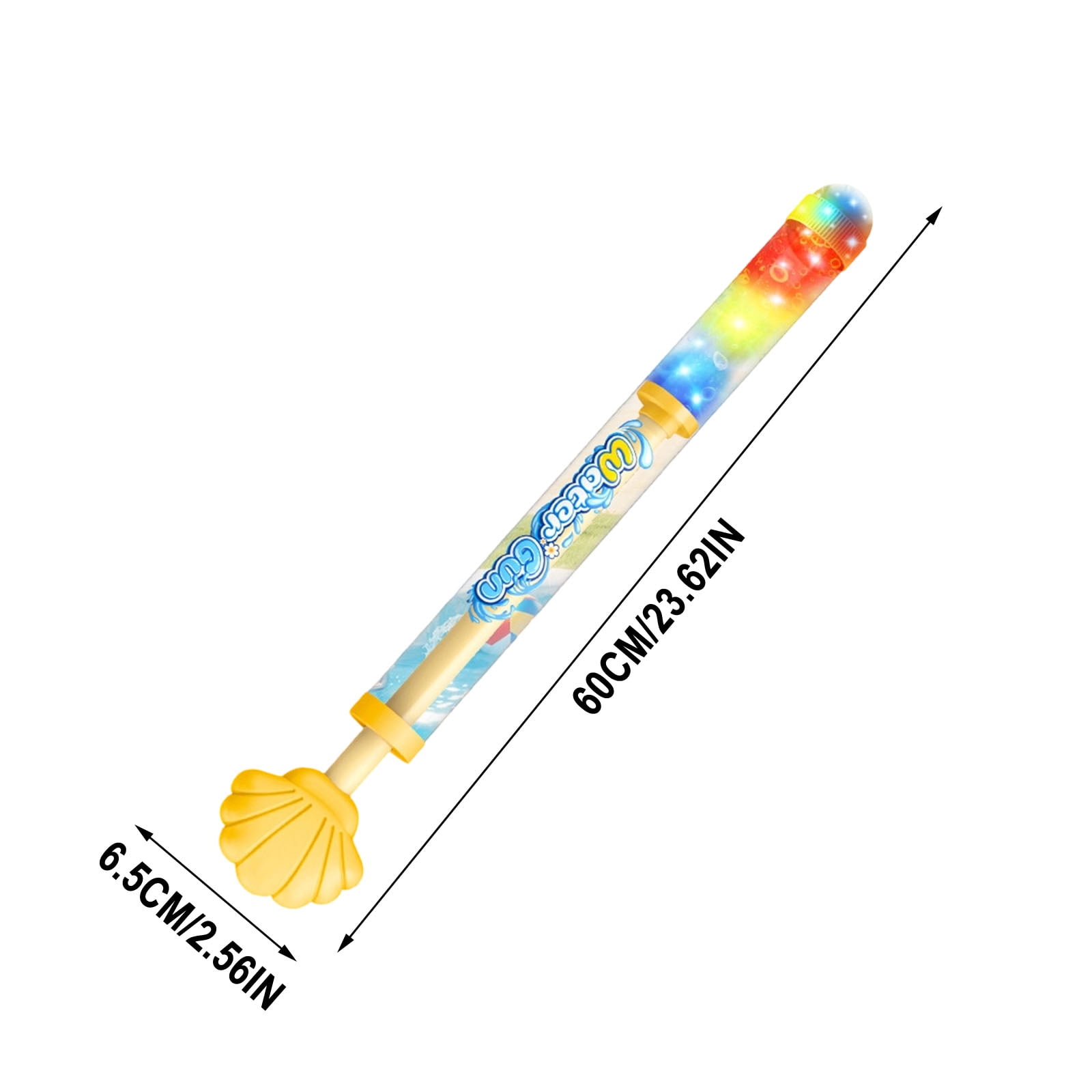 Glowing Rainbow LED Water Blaster, Summer Fun That Pops Like Magic, Creative Squirt Water Blaster, Firework Spray Water Soaker for Pool Party Outdoor Summer Water Games