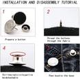 thumbnail image 3 of 10 Piezas Botón de Jeans, Botón de Bricolaje de Metal Desmontable de 17 mm, Botón Retráctil Ajustable, Botones de Pantalón Ajustados, Botón a Presión de Jean para Reparar Pantalones, Abrigos, Chaqueta, 3 of 5