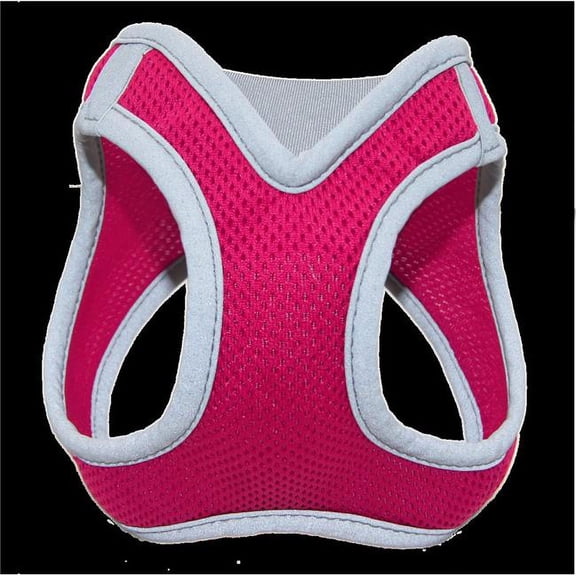 DOCO Dog Harness │ Athletica Puppy Harness for Small Dogs │ Heavy Duty No Choke Vest, Lightweight Reflective (Dogs Under 30 lbs) - Hot Pink, Small
