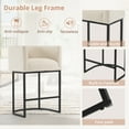 thumbnail image 5 of Dycanpo 27" H Modern Bar Stools Set of 2 with Back and Arms, for Home Kitchen, Linen Color, 5 of 9