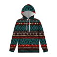 thumbnail image 1 of Sweat à Capuche Graphique Tribal Aztèque Ancien pour Hommes Femmes Décontracté Imprimé 3D Coloré Manches Longues Pull, 1 of 5