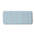 thumbnail image 1 of Alphabet Computer Mouse Pad, Alphabetic in Circles Polka Dots Whimsical Specifics, Rectangle Non-Slip Rubber Mousepad X-Large, 35" x 15" Gaming Size, Aqua Indigo, by Ambesonne, 1 of 2