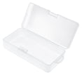 thumbnail image 1 of Caja de almacenamiento de plástico rectangular transparente para accesorios electrónicos digitales, resistente a caídas, con tapa abatible., 1 of 14