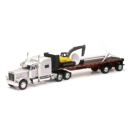 New-Ray Peterbilt 389 Flatbed W/Wind Turbine