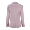 thumbnail image 4 of AZoiNM Women's 2 Piece Satin Blazer Suit Set, One-Button Lapel Blazer Jacket & Straight Leg Pants, Slim Fit Formal Business Outfits for Work Office Interview, 4 of 7