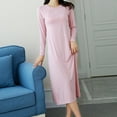 thumbnail image 5 of beishanbush Clothing 2025 Women Nightgowns & Sleepshirts Under $10 Women's Spring and Summer Solid Color Mid Length Dress Summer Cool Feeling Bow Large Size Short Sleeved Pajamas Dress Home Dresses, 5 of 9