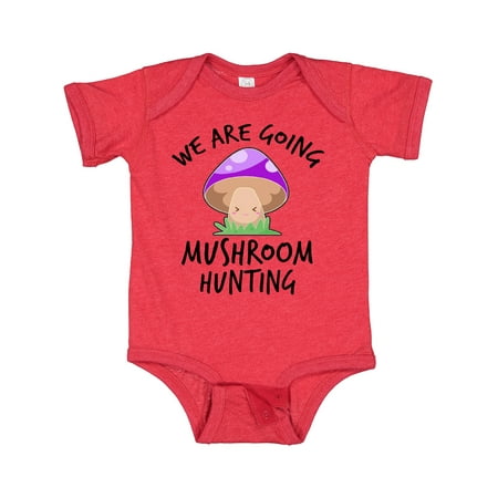 

Inktastic We Are Going Mushroom Hunting Gift Baby Boy or Baby Girl Bodysuit
