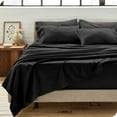 thumbnail image 3 of Bare Home Premium 1800 Ultra-Soft Double Brushed Microfiber Pillowcase Bulk Pack, King, 4 Pack, Black, 3 of 5
