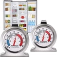 thumbnail image 1 of LOVEVERRefrigerator Thermometer  Stainless Steel Freezer Thermometer with Red Indicator, 1 of 8
