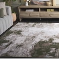 thumbnail image 3 of SAFAVIEH Bayside Everard Abstract Polyester Area Rug, Ivory/Green, 8' x 10', 3 of 12