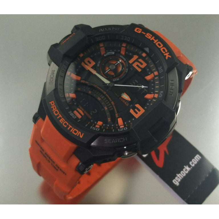 Casio G-Shock Men's Ana-Digi Orange Resin Strap Outdoor Watch