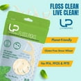 thumbnail image 3 of Twin Line Dental Floss Picks (220 Count) – Double Thread Tooth Flossers for 2X Cleaning, Thin & Shred-Resistant Floss, Wheat-Straw Handle | Travel Case Included Holds up to 10 Picks, 3 of 11