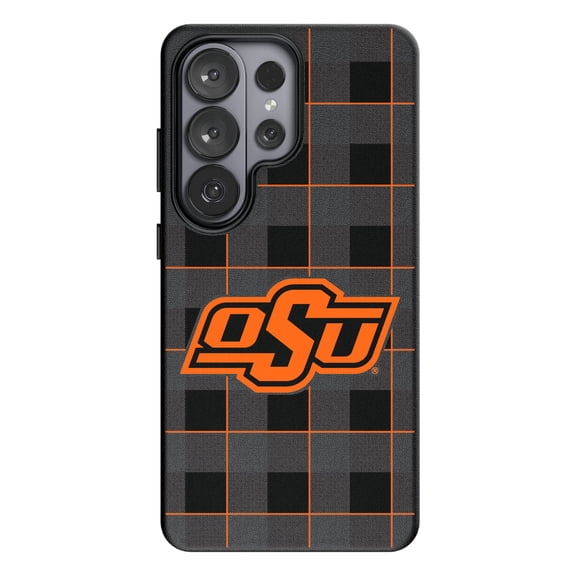 Keyscaper Oklahoma State Cowboys Plaid Galaxy Magnetic Bump Case