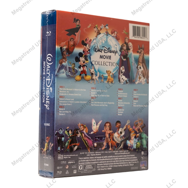 Walt Disney Animated Movies Collection, Kids Blu-ray, Featuring