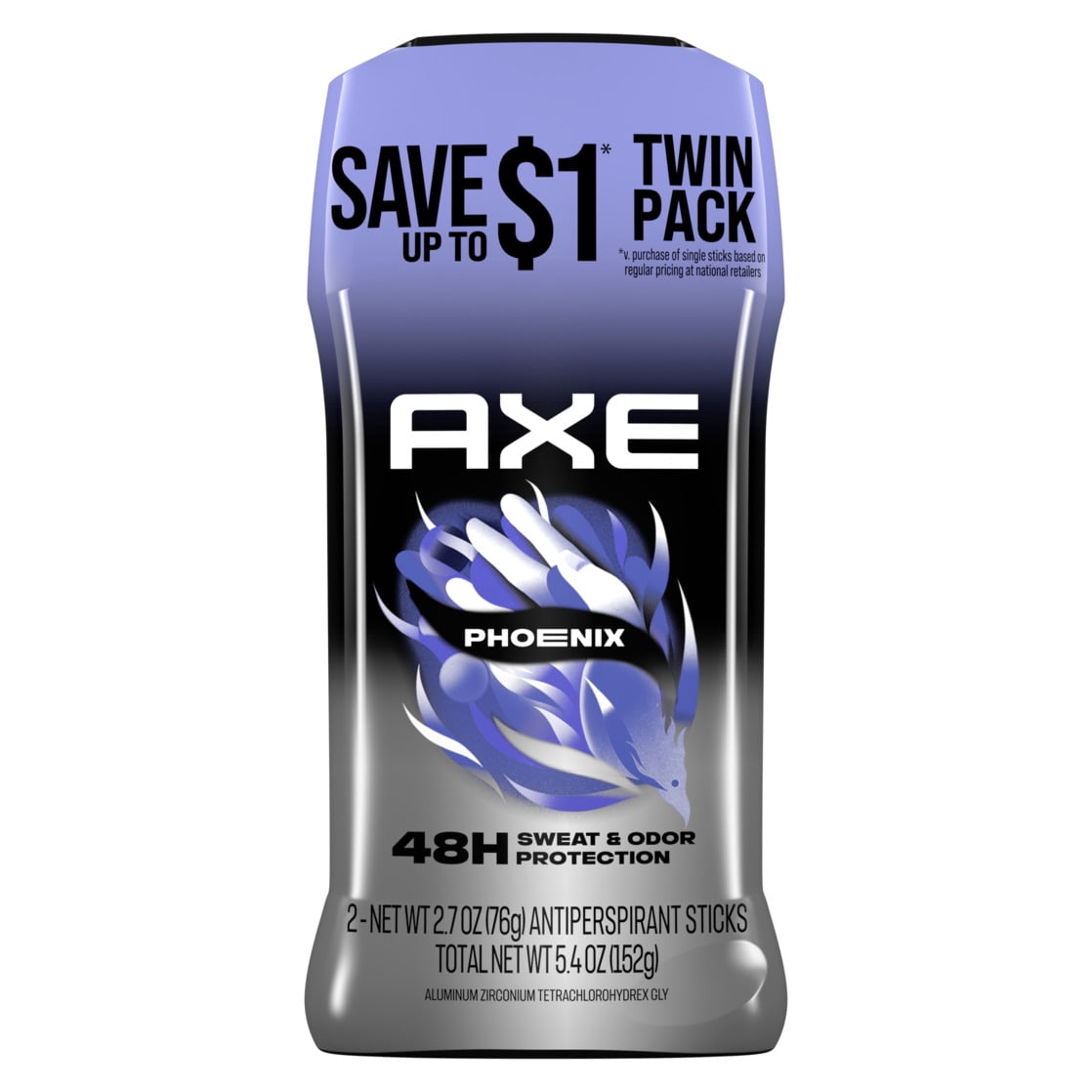 Axe Phoenix Long Lasting Deodorant Stick for Men Twin Pack