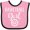 Pink and Black, variant on Inktastic Basketball Girl Sports Girls Baby Bib