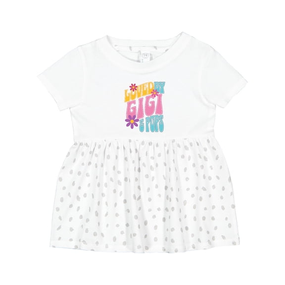 Inktastic Gigi and Pops Love Me Granddaughter Girls Baby Dress