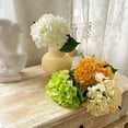 thumbnail image 5 of Thanksgiving Centerpiece Faux Hydrangea Flowers Fall Decorations For Home: Hydrangea Beige (Qty: 1 Of * Hydrangea) Artificial Flowers Artificial Plants Indoor, 5 of 7