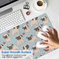 thumbnail image 4 of Long Mouse Pads for Desk,Pug and Love Heart Desk Mats on Top Of Desks, Desk Mouse Pad Extra Large with 3mm Non-Slip Base and Stitched Edge for Gaming,Office,Work,Home 35.4"x15.7", 4 of 6