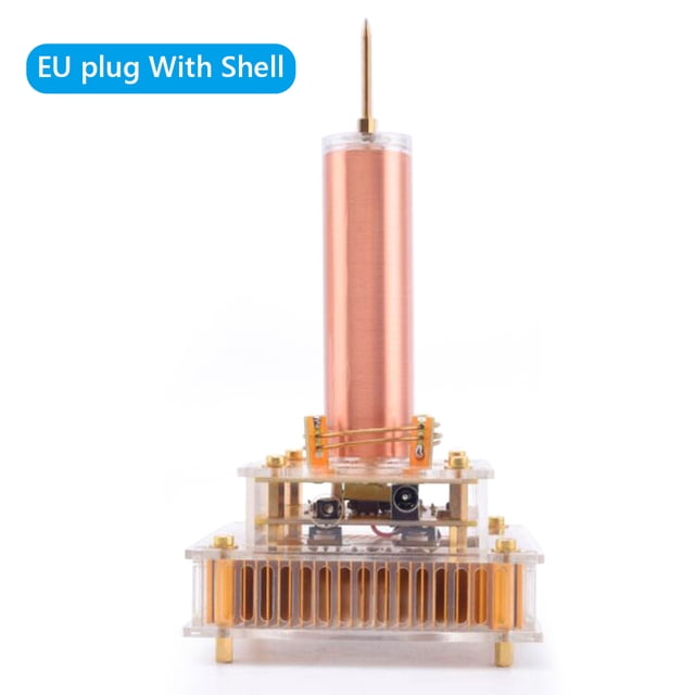 DC8-32V Tesla Coil Arc Music Bobina Tesla Regalos perfectos (enchufe de la UE con Shell) WDOplteas Para estrenar