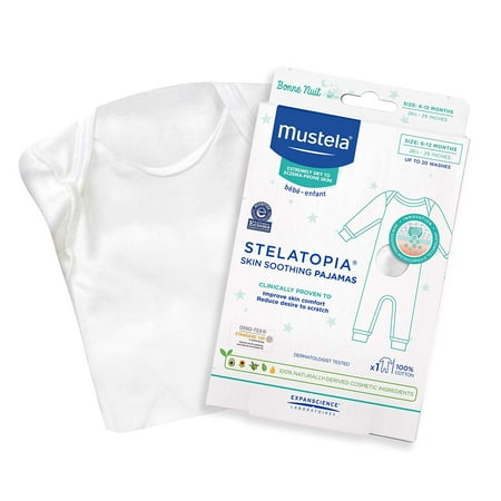 

Mustela Stelatopia Skin Soothing Pajamas - Baby Pajamas for Eczema-Prone Skin - with Natural Avocado & Sunflower Oil - 6 to 12 Months . 1 Count (Pack of 1)