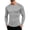 Gray, variant on Mens Fitted Long Sleeve Tees Breathable Quick Dry Stretchy Lightweight Shirts Outdoor Sports Gym Training Base Layer Tops