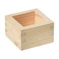 thumbnail image 4 of Milageto Wooden Box Jewelry Box Mini Wooden Boxes Square for Glass Glass Water Cup styles B, 4 of 8