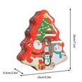 thumbnail image 3 of Xihbxyly Caja de Regalo Navideña con Diseño de Papá Noel y Árbol de Navidad, de Hojalata, para Guardar Dulces, Decoración para El Hogar, con Un Toque Navideño, Hermética, Tamaño 13 X 13 Cm., 3 of 5