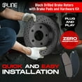 thumbnail image 3 of R1 Concepts Front Brakes and Rotors Kit |Front Brake Pads| Brake Rotors and Pads| Ceramic Brake Pads and Rotors |fits 2004-2006 Scion xA, 2004-2006 Scion xB, 3 of 7