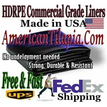 Fish Friendly Liner – HDRPE 12x12 Strong & Durable,Waterproof,Fish pond,  Free shipping!