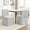 Grey, variant on Set of 2 Linen Fabric Dining Chairs Side Chairs for Dining Room and Kitchen Living Room