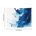 thumbnail image 6 of Kdxio Blue White Fluid Art Wall Hanging Tapestries Banner For Bedroom College Dorm Home Living Room Party Decor 29X37 In, 6 of 8