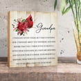 thumbnail image 7 of LifeSong Milestones "Grandpa I Thought Of You" Cardinal with Poinsettia Tabletop Xmas Decor for Living Room, 7 of 7