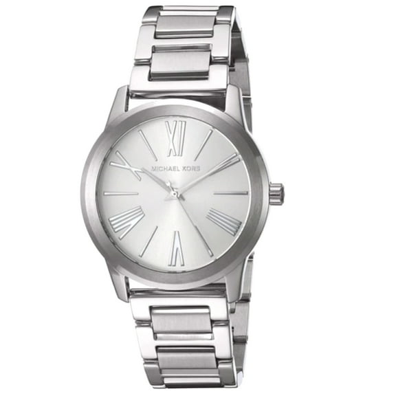 Michael Kors Women's Hartman Silver Dial Stainless Steel Watch MK3489