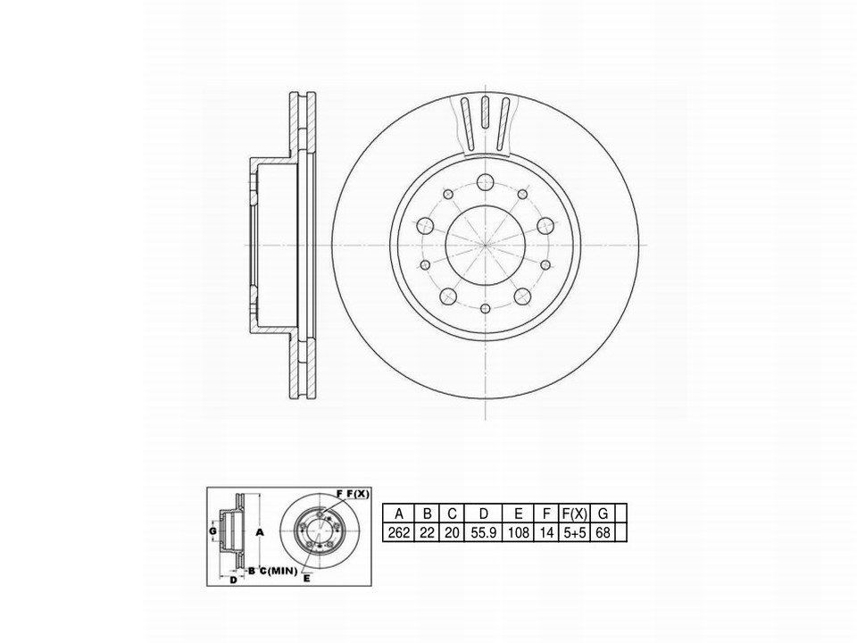 Winstop Brake Rotor, Front WS232940, Volvo 740 1990-1985