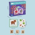 thumbnail image 2 of 100 piezas de juguetes educativos para aprender hechizos, juego de reconocimiento de colores del alfabeto, juego de combinación de letras para niños de preescolar y jardín de infantes., 2 of 13